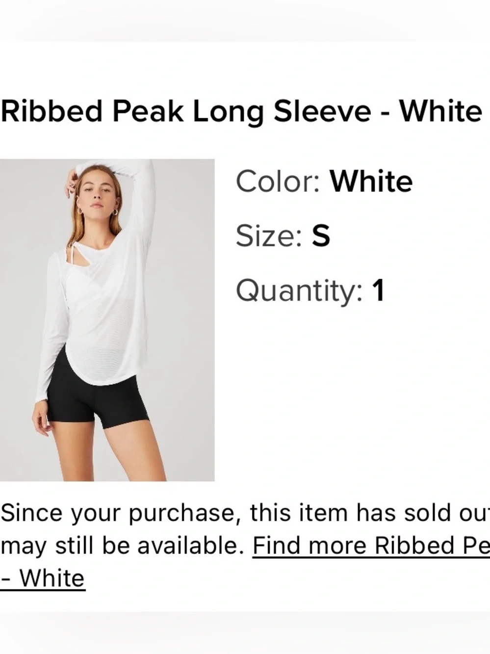 ALO Yoga lightweight ribbed